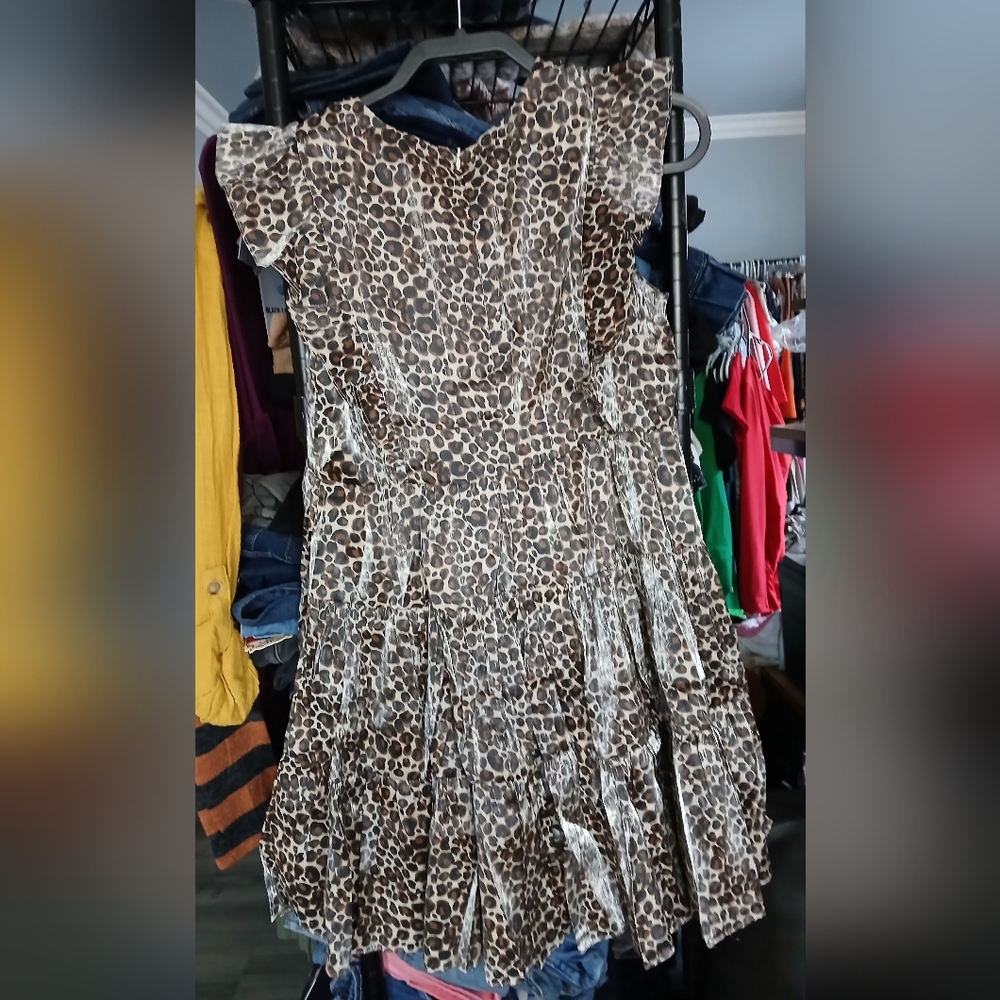 Ina Leopard Print Dress - Picture 2 of 4